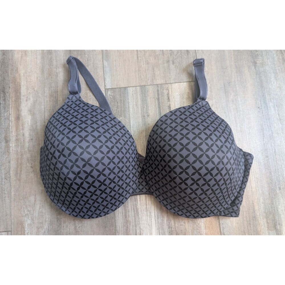 Warners This Is Not A Bra Underwire Lightly Lined T-Shirt Bra 01593 40D Gray